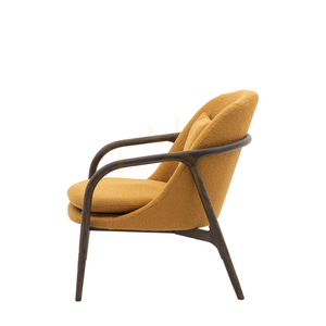 Armchair Gallery Direct Alegra Ochre Oak Mid-Century Style small 4