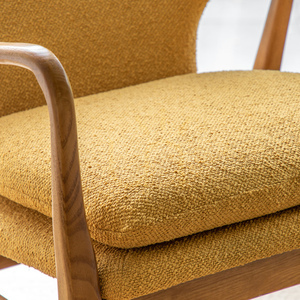 Gallery Direct Jensen Ochre Oak Mid-Century Armchair 73 × 71 × 85 cm small 3