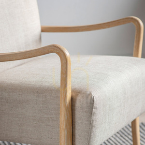 Armchair Gallery Direct Chedworth Natural Linen Oak 66x75x80 cm small 2