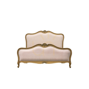 Gallery Direct Chic Weathered Linen-Upholstered Bed, 180 × 200 cm small 0