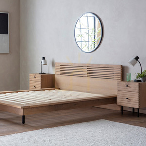 Bedstead Gallery Direct Okayama Oak Double Japandi Bed 4'6 5059413421181 small 3