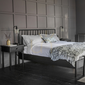 Bed Gallery Direct Wycombe 5' Black Oak Spindle Bed 5056263946178 small 4