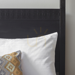 4 Poster King Size Bed Gallery Direct Boho Boutique Black Mango Wood small 3