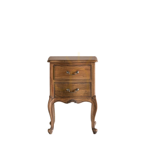 Check Chic Weathered Mindy Ash Bedside Table 47 × 40 × 69.5 cm – Gallery Direct