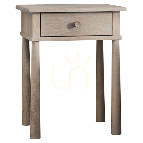 Check Bedside Table Gallery Direct Wycombe Oak 1 Drawer 50x40x63.5cm 5055999205627