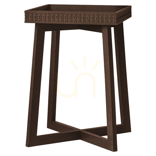 Check Bedside Table Gallery Direct Boho Retreat Brown Mango Wood 46cm