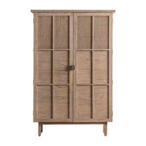 Wardrobe Gallery Direct Kyoto 2 Door Natural Rattan Cane Mindi 107x37x160 cm small 0