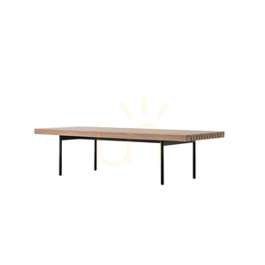 Coffee Table Gallery Direct Okayama Oak & Black Steel 130 x 50 cm 3 Coffee Table Gallery Direct Okayama Oak & Black Steel 130 x 50 cm small 3