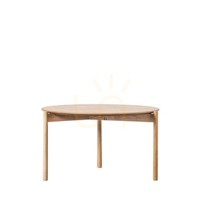Coffee Table Gallery Direct Burley Oak Natural Round 70cm 5059413686160 small 0