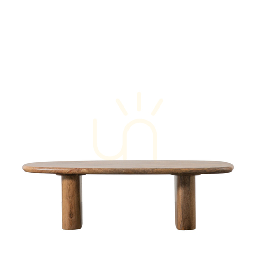 Check Coffee Table Gallery Direct Hoffman Natural Mango Wood 135x60x40cm
