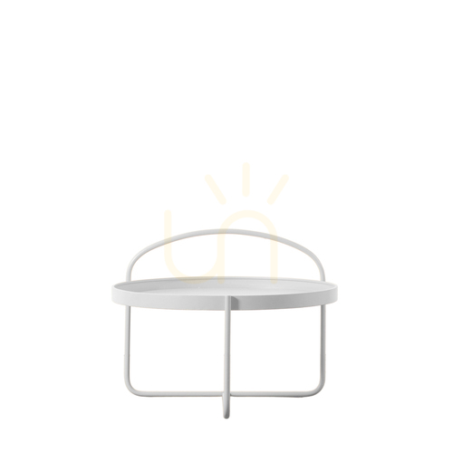 Check Coffee Table Gallery Direct Melbury White Iron 65cm