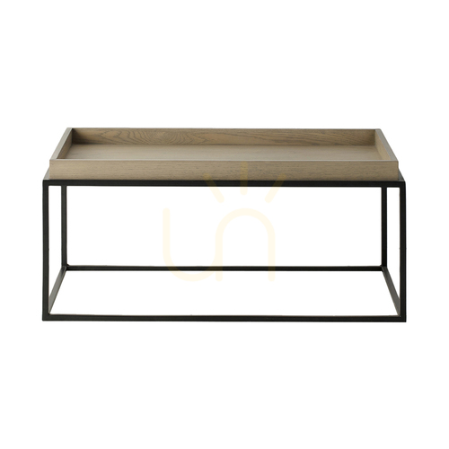 Check Coffee Table Gallery Direct Forden Tray Grey Oak Veneer 90x60cm