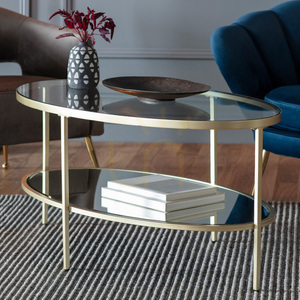 Coffee Table Gallery Direct Hudson Champagne Glass Metal 112x61x51cm 1 Coffee Table Gallery Direct Hudson Champagne Glass Metal 112x61x51cm small 1