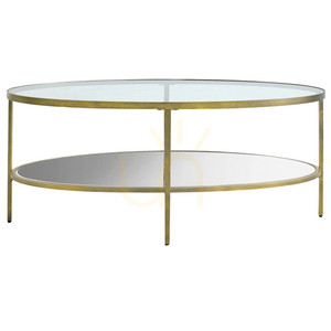 Coffee Table Gallery Direct Hudson Champagne Glass Metal 112x61x51cm 0 Coffee Table Gallery Direct Hudson Champagne Glass Metal 112x61x51cm small 0
