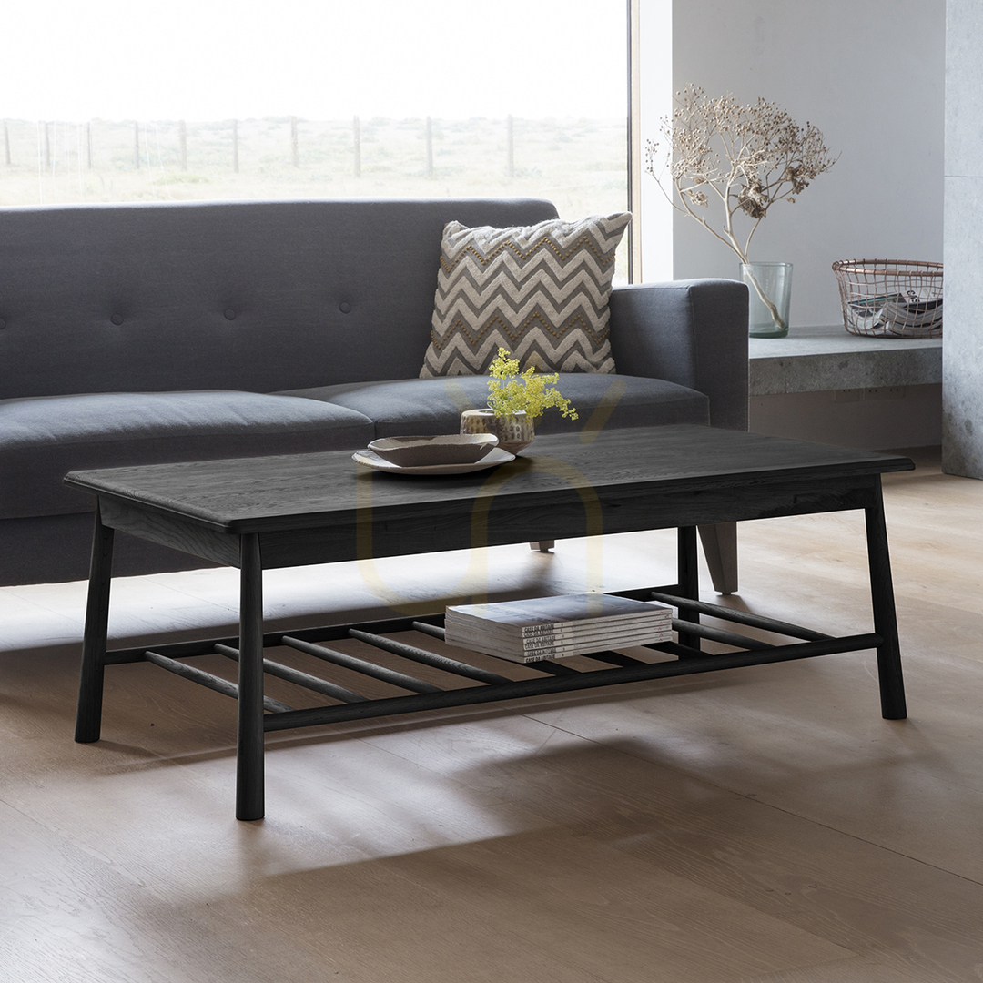 View Coffee Table Gallery Direct Wycombe Black Oak 120x65cm 5056263946109 Coffee Table Gallery Direct Wycombe Black Oak 120x65cm 5056263946109