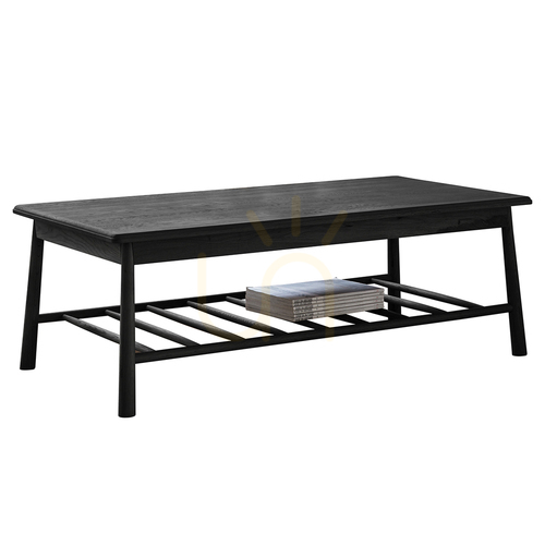 Check Coffee Table Gallery Direct Wycombe Black Oak 120x65cm 5056263946109