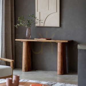 Console Table Gallery Direct Hoffman Natural Mango Wood 135cm small 1