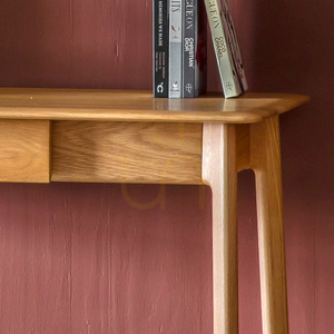 Desk Gallery Direct Madrid Oak 1 Drawer 130x50cm Solid Oak small 2