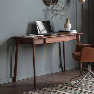 Desk Gallery Direct Madrid Walnut 1 Drawer 130 x 50 cm 1 Desk Gallery Direct Madrid Walnut 1 Drawer 130 x 50 cm small 1