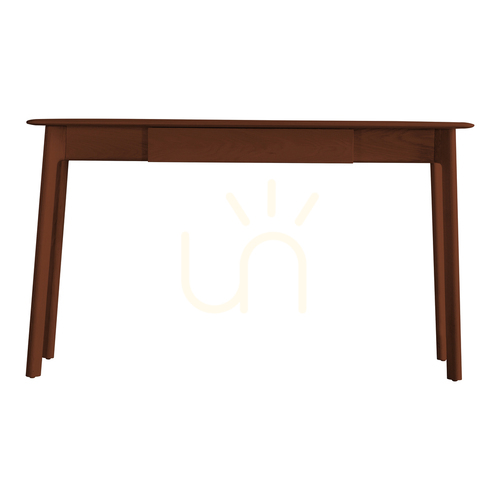 Check Desk Gallery Direct Madrid Walnut 1 Drawer 130 x 50 cm