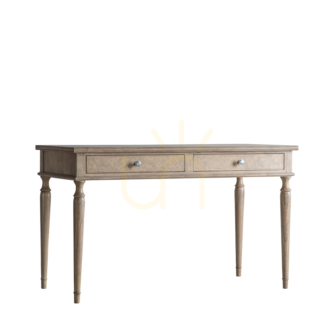 Check Desk Gallery Direct Mustique 2 Drawer Natural Mindi Wood 130 x 60 cm Desk Gallery Direct Mustique 2 Drawer Natural Mindi Wood 130 x 60 cm