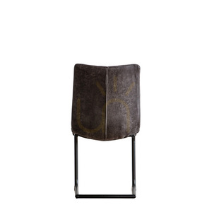 Gallery Direct Edington grey faux-leather cantilever dining chairs, set of 2 small 4