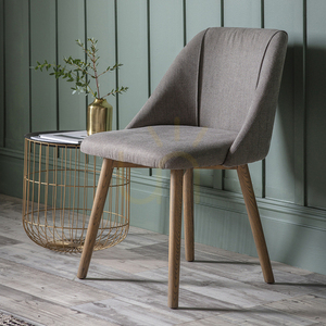Dining Chair Gallery Direct Elliot Slate Grey Ash Linen Look Fabric 2 Pack small 1