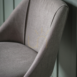 Dining Chair Gallery Direct Elliot Slate Grey Ash Linen Look Fabric 2 Pack small 2