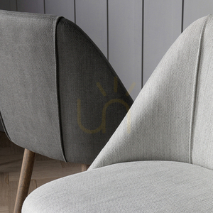 Dining Chair Gallery Direct Elliot Slate Grey Ash Linen Look Fabric 2 Pack small 3