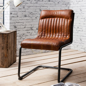 Dining Chair Gallery Direct Capri Brown Leather Iron Frame 5055299489956 3 Dining Chair Gallery Direct Capri Brown Leather Iron Frame 5055299489956 small 3