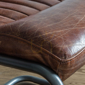 Dining Chair Gallery Direct Capri Brown Leather Iron Frame 5055299489956 4 Dining Chair Gallery Direct Capri Brown Leather Iron Frame 5055299489956 small 4