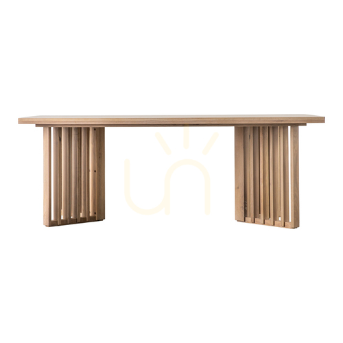 Check Dining Table Gallery Direct Okayama Oak 200x100cm 5059413421143