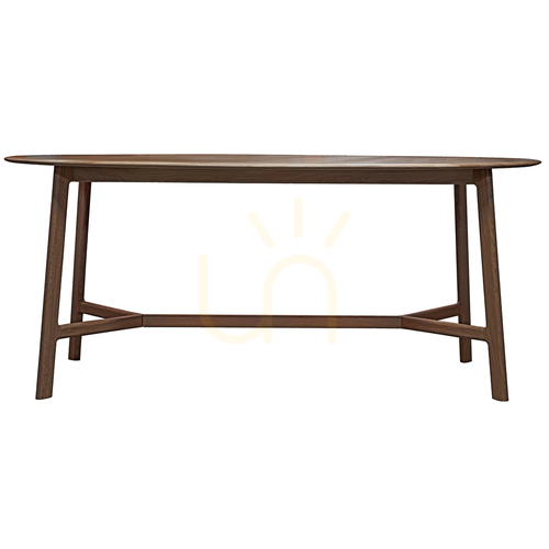 Check Dining Table Gallery Direct Madrid Walnut Oval Solid Walnut 180 x 100 cm