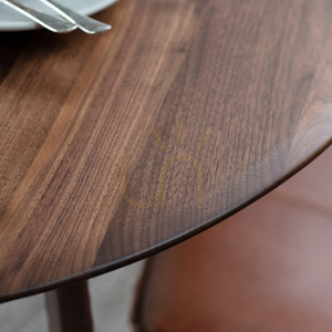 Dining Table Gallery Direct Madrid Round Solid Walnut 100cm 5059413121821 3 Dining Table Gallery Direct Madrid Round Solid Walnut 100cm 5059413121821 small 3
