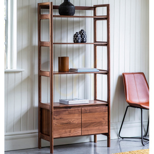 Shelving Unit Gallery Direct Madrid Walnut Solid Wood 80x35x172.5cm 1 Shelving Unit Gallery Direct Madrid Walnut Solid Wood 80x35x172.5cm small 1