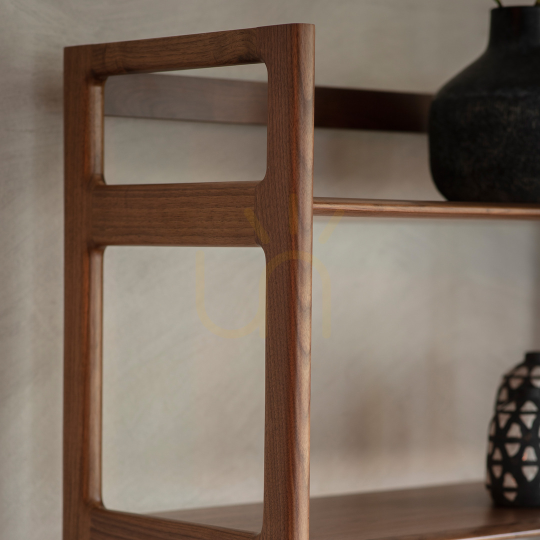 Preview Shelving Unit Gallery Direct Madrid Walnut Solid Wood 80x35x172.5cm Shelving Unit Gallery Direct Madrid Walnut Solid Wood 80x35x172.5cm