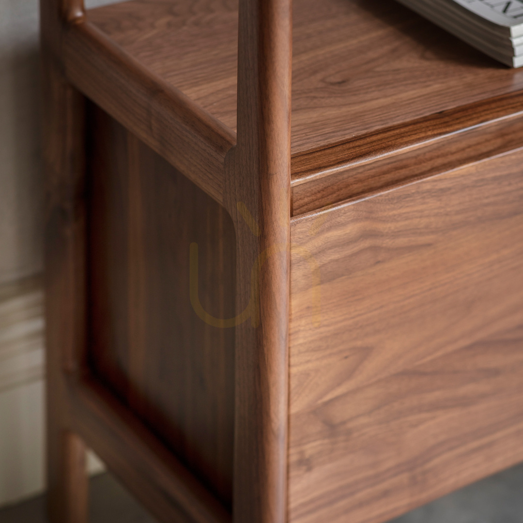 Display Shelving Unit Gallery Direct Madrid Walnut Solid Wood 80x35x172.5cm Shelving Unit Gallery Direct Madrid Walnut Solid Wood 80x35x172.5cm