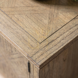 Media Unit Gallery Direct Mustique 2 Door Natural Solid Mindi Mahogany 130x40x50cm small 3