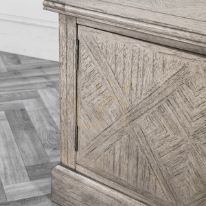 Media Unit Gallery Direct Mustique 2 Door Natural Solid Mindi Mahogany 130x40x50cm small 4