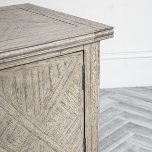 Media Unit Gallery Direct Mustique 2 Door Natural Solid Mindi Mahogany 130x40x50cm small 5