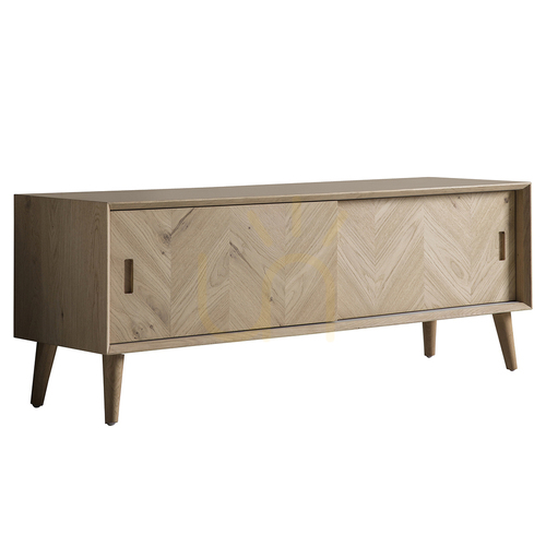 Check Media Unit Gallery Direct Milano Oak 140 x 40 x 50 cm