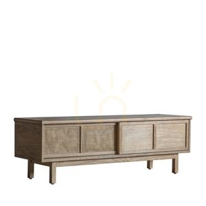 Media Unit Gallery Direct Kyoto Natural Solid Mindi & Rattan 140x40x45 cm small 3