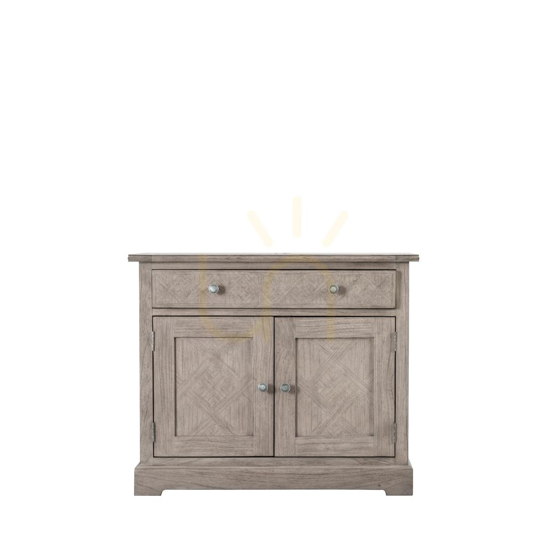 Sideboard Gallery Direct Mustique 2 Door 1 Drawer Natural Mindi Mahogany 96cm