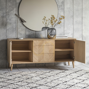 Sideboard Gallery Direct Milano Oak 2 Door 3 Drawer Chevron 160cm 2 Sideboard Gallery Direct Milano Oak 2 Door 3 Drawer Chevron 160cm small 2