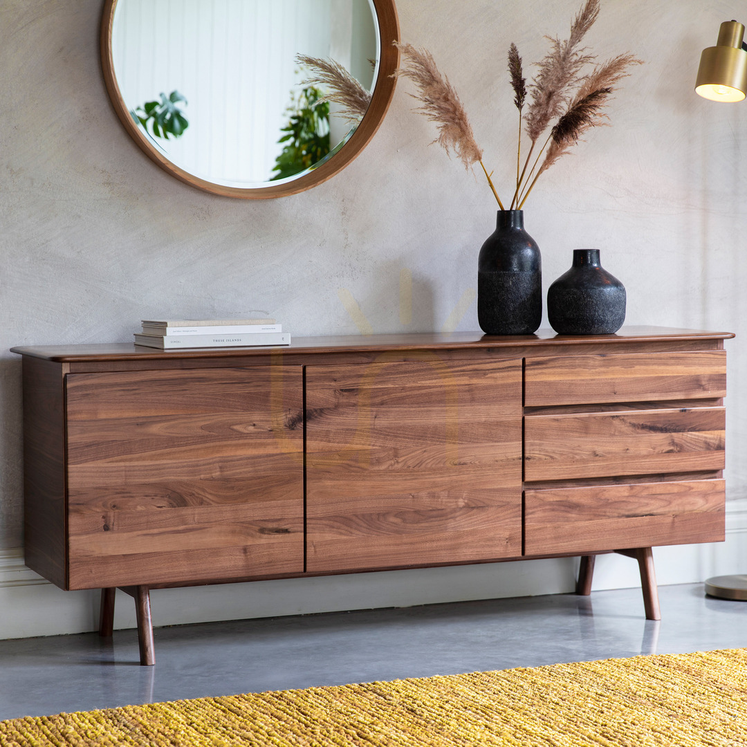 View Sideboard Gallery Direct Madrid Walnut 2 Door 3 Drawer 171cm Sideboard Gallery Direct Madrid Walnut 2 Door 3 Drawer 171cm
