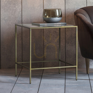 Side Table Gallery Direct Rothbury Bronze Metal Glass 50x50x55cm 5055999244893 small 1