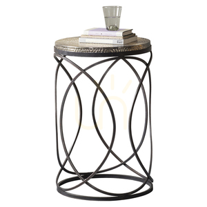 Side Table Gallery Direct Kimba Gold Iron Hammered 40x60 cm 5055999228312 3 Side Table Gallery Direct Kimba Gold Iron Hammered 40x60 cm 5055999228312 small 3