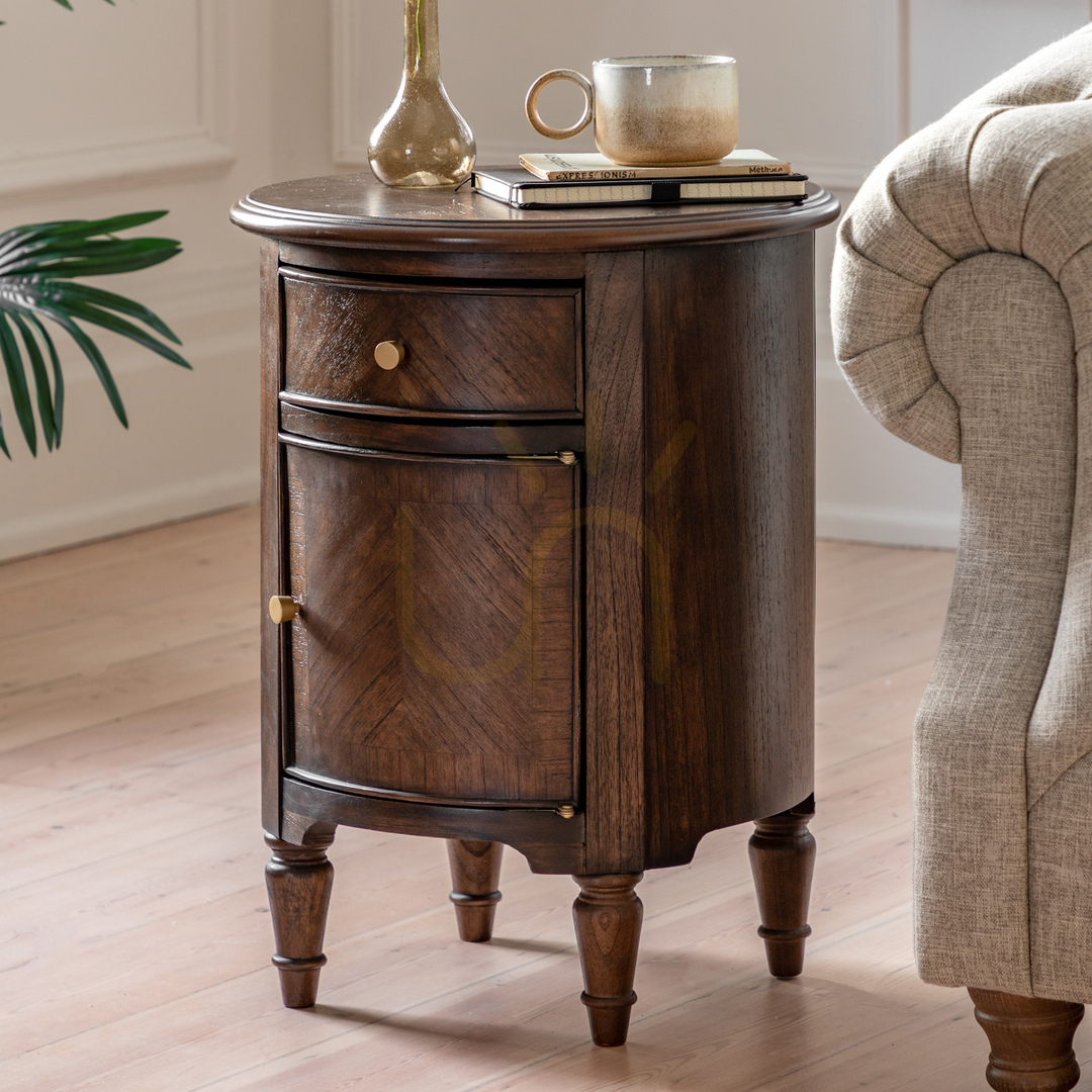 Preview Side Table Gallery Direct Madison Drum Coffee Mindi 45cm 5059413871658 Side Table Gallery Direct Madison Drum Coffee Mindi 45cm 5059413871658