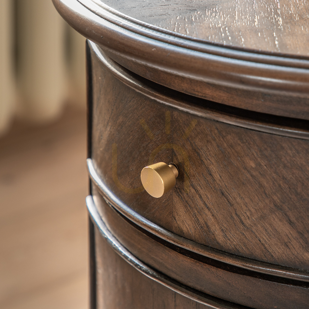 Display Side Table Gallery Direct Madison Drum Coffee Mindi 45cm 5059413871658 Side Table Gallery Direct Madison Drum Coffee Mindi 45cm 5059413871658