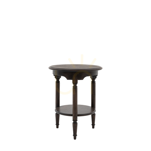 Check Side Table Gallery Direct Madison Coffee Mindi Wood 47.5cm Square